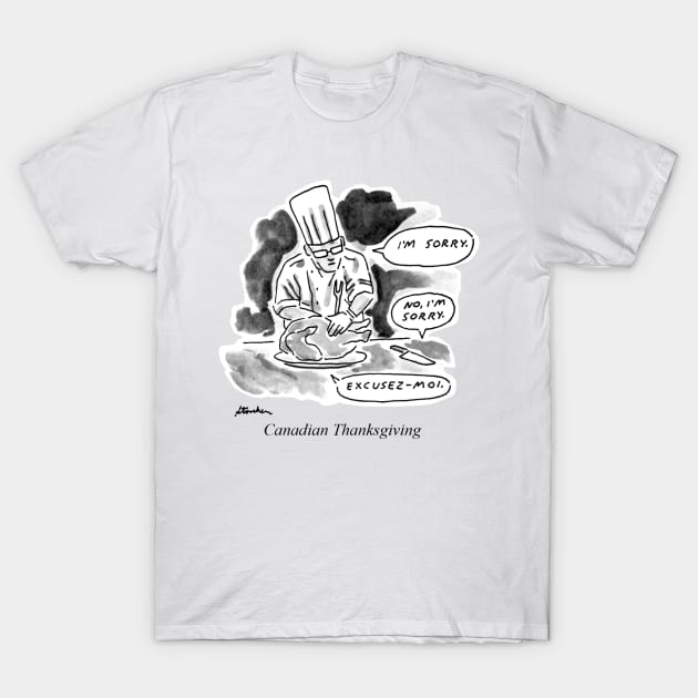 Canadian Thanksgiving T-Shirt by andrewstoveken